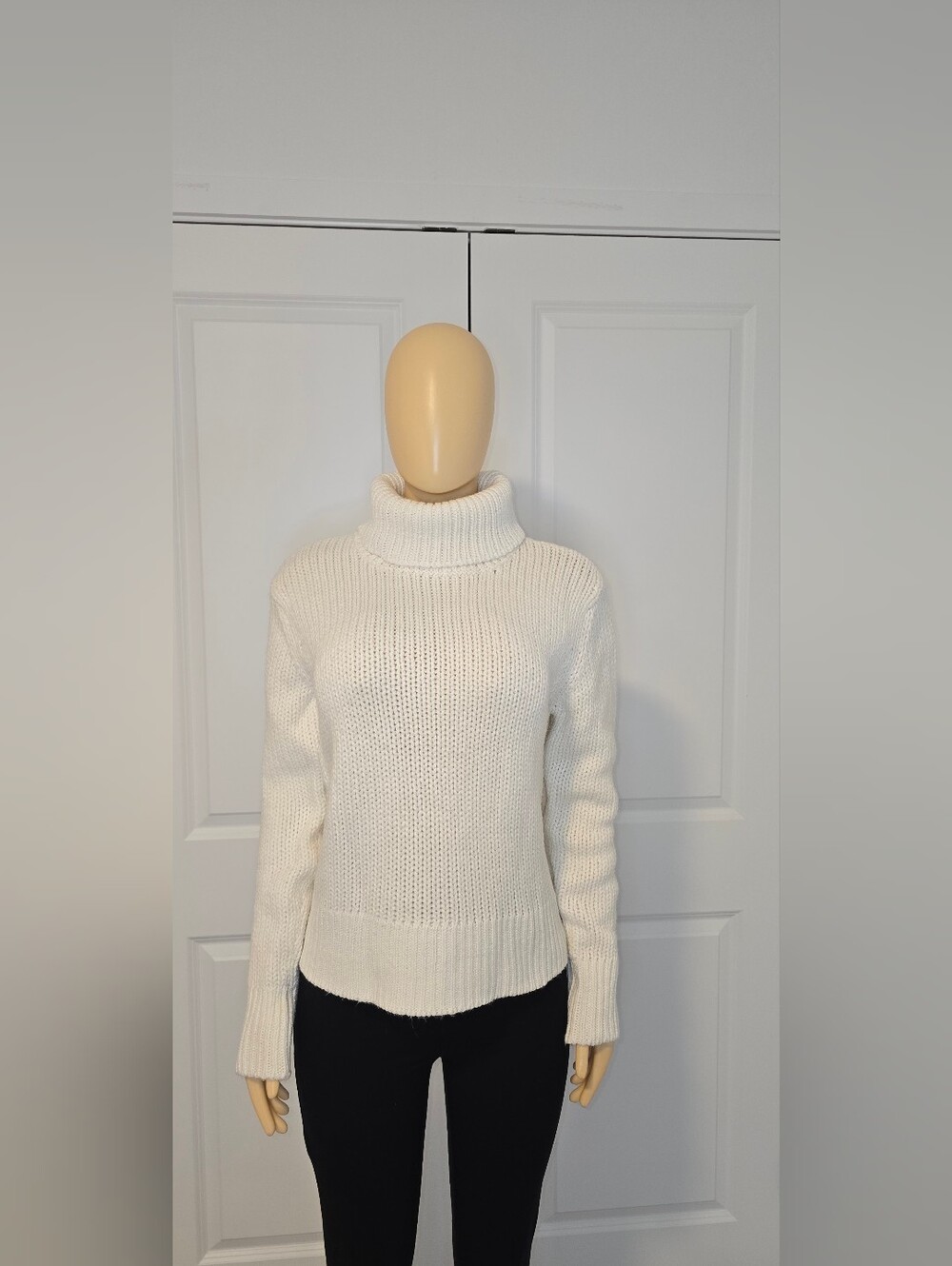 Aeropostale Cream Turtleneck Sweater - Soft Knit